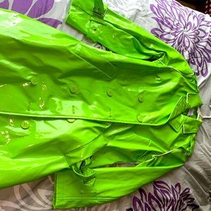 Fashion Nova Neon Green Style Raincoat for sale